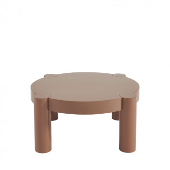 Mopi - Table basse ronde en bois laqué ø85cm