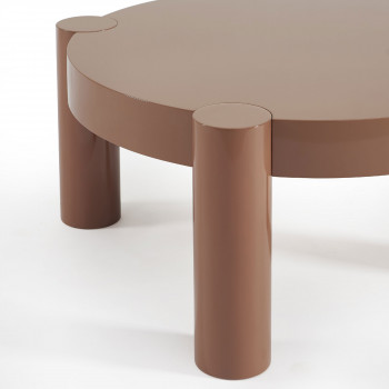 Mopi - Table basse ronde en bois laqué ø85cm