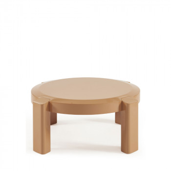 Lori - Table basse ronde en bois laqué ø87,5cm