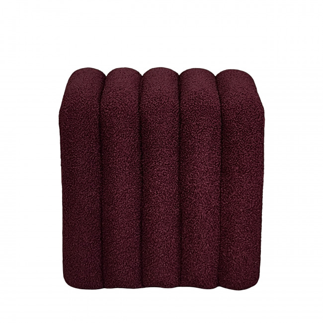 Leto - Pouf rembourré en tissu bouclette
