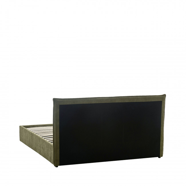 Cama -  Lit coffre en tissu 140x190cm