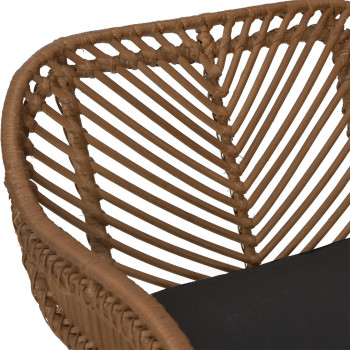 Nunuhai - Lot de 2 tabourets de bar en rotin H68cm