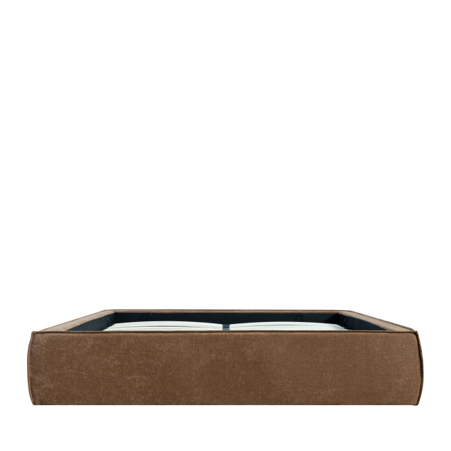 Liberio - Lit coffre en tissu 160x200cm