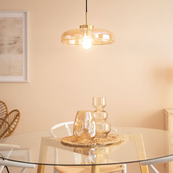 Neyo - Suspension ronde en verre ø34cm