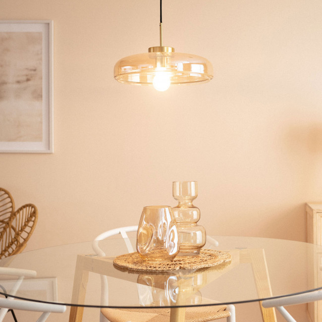 Neyo - Suspension ronde en verre ø34cm