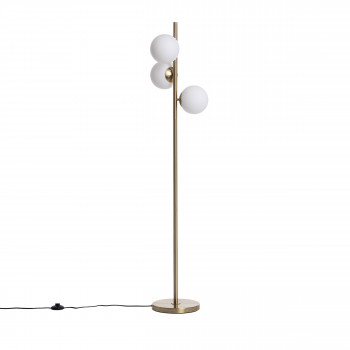 Kano - Lampadaire avec 3 points lumineux en verre H148cm