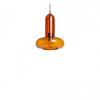 Timo - Suspension en verre avec LED intégrée ø15cm