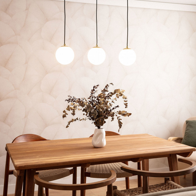 Kano - Suspension avec 3 points lumineux en verre