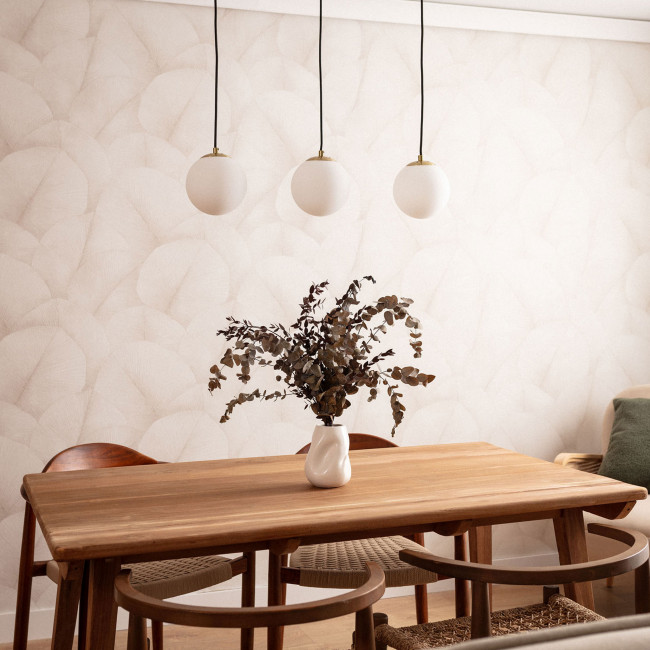 Kano - Suspension avec 3 points lumineux en verre