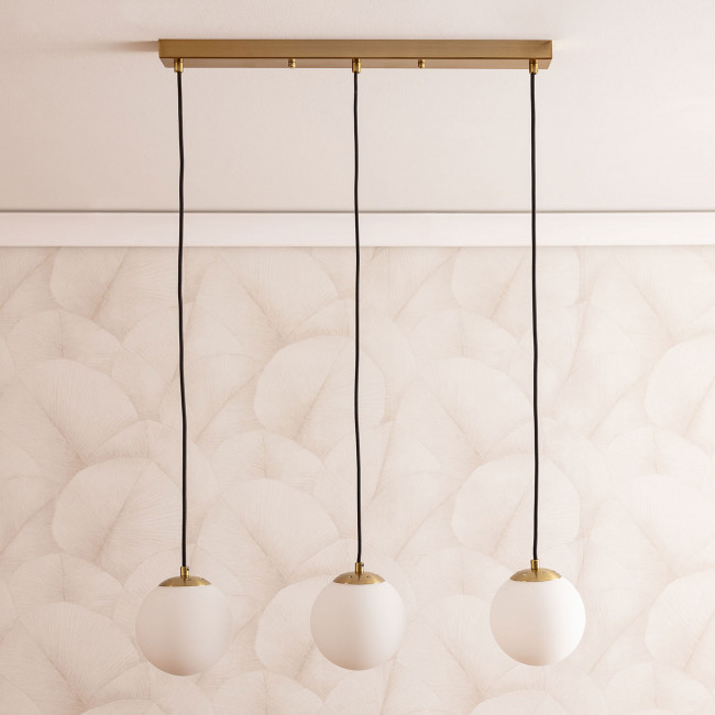 Kano - Suspension avec 3 points lumineux en verre