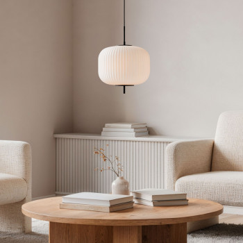 Vind - Suspension ronde en verre ø30cm