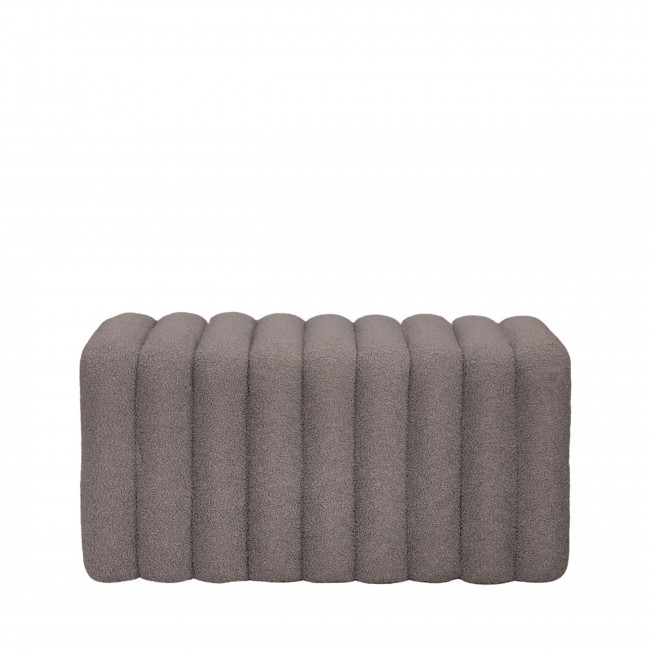 Leto - Banc rembourré en tissu bouclette L79cm