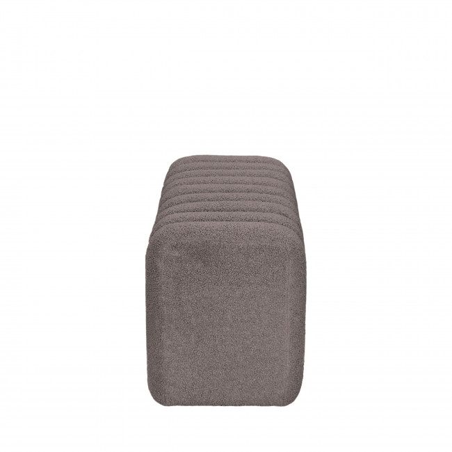 Leto - Banc rembourré en tissu bouclette L79cm