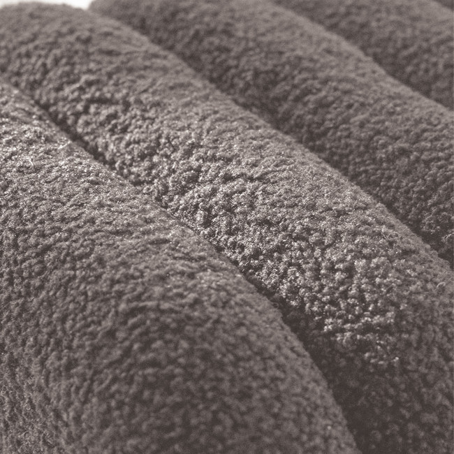 Leto - Banc rembourré en tissu bouclette L79cm