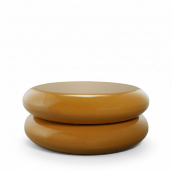 Olyn - Table basse ronde en métal finition laqué H29ø68cm