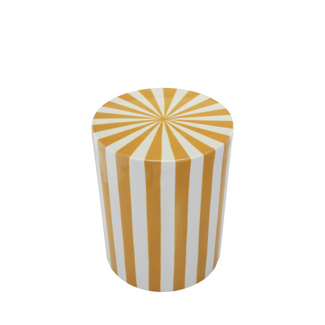 Lupa - Table d'appoint ronde à rayures ø35cm