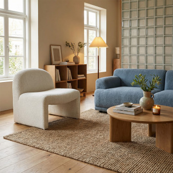 Malo - Fauteuil lounge en tissu