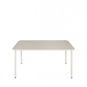 Zyra - Table à manger de jardin 4 personnes en métal