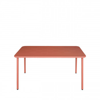 Zyra - Table à manger de jardin 4 personnes en métal