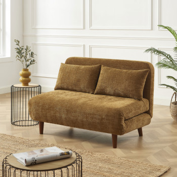 Nella - Canapé convertible 2 places en tissu