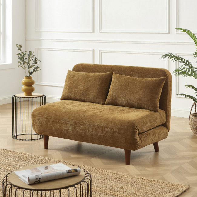 Nella - Canapé convertible 2 places en tissu