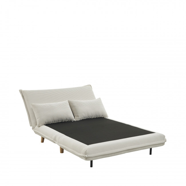 Nella - Canapé convertible 2 places en velours côtelé