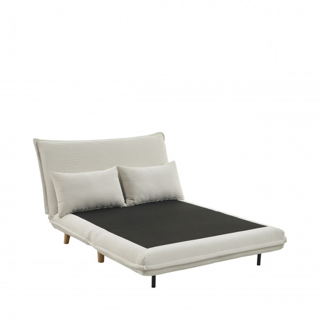 Nella - Canapé convertible 2 places en velours côtelé