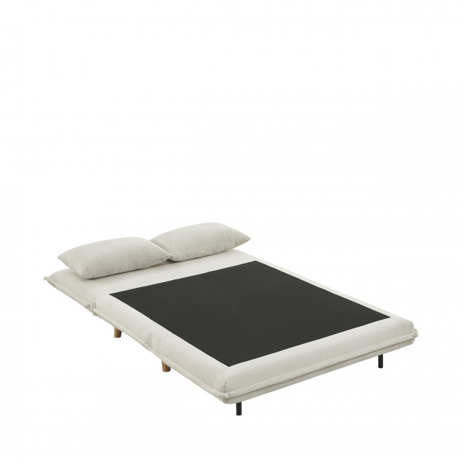 Nella - Canapé convertible 2 places en velours côtelé