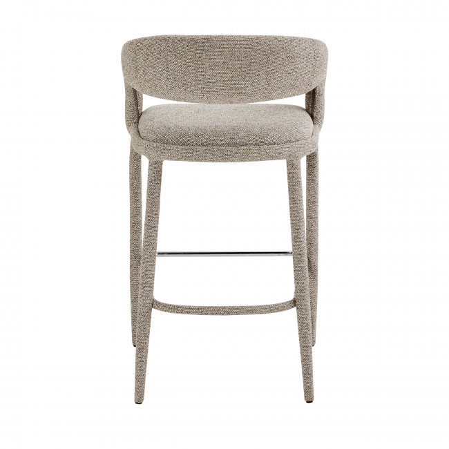 Romy - Lot de 2 chaises de bar en tissu H75cm