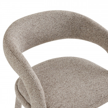 Romy - Lot de 2 chaises de bar en tissu H75cm