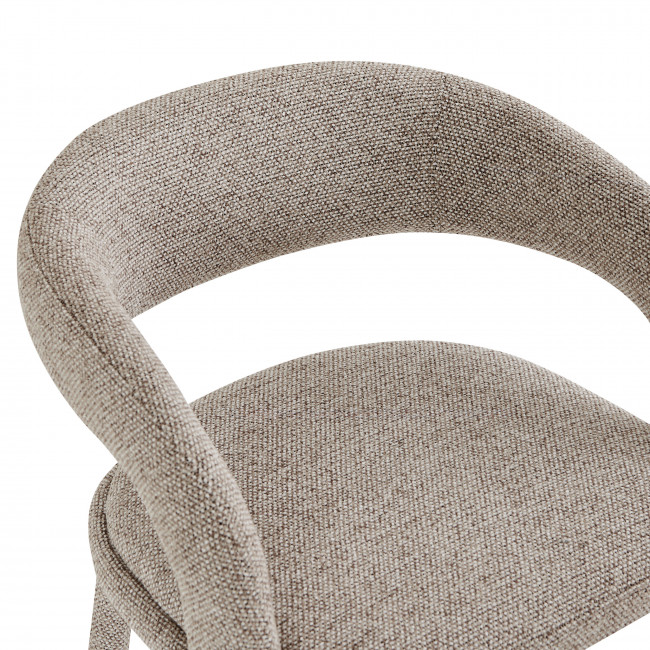 Romy - Lot de 2 chaises de bar en tissu H75cm