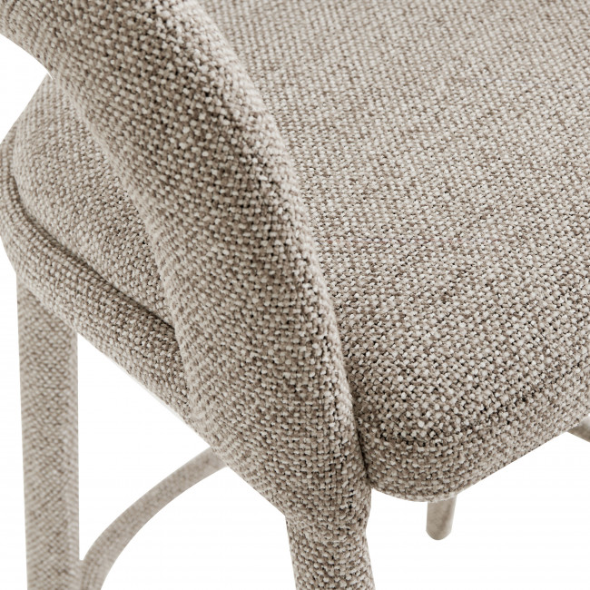 Romy - Lot de 2 chaises de bar en tissu H75cm