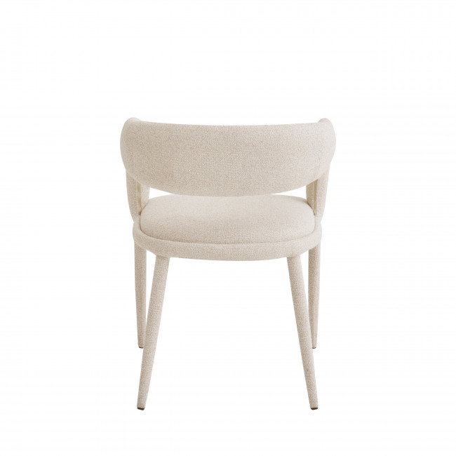 Romy - Lot de 2 fauteuils de table en tissu