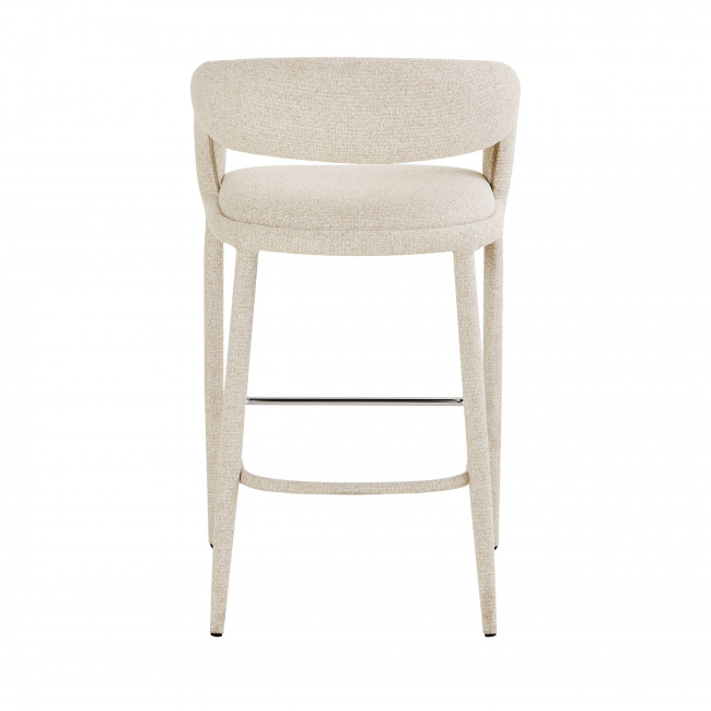 Romy - Lot de 2 chaises de bar en tissu H75cm