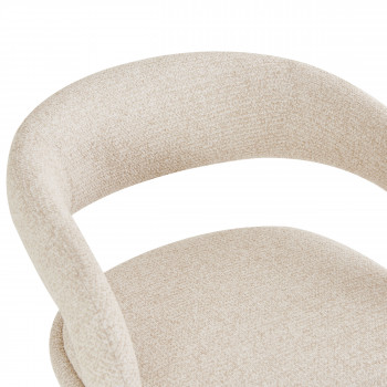 Romy - Lot de 2 chaises de bar en tissu H75cm