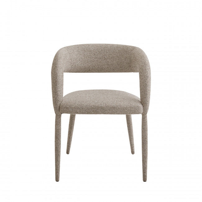 Romy - Lot de 2 fauteuils de table en tissu