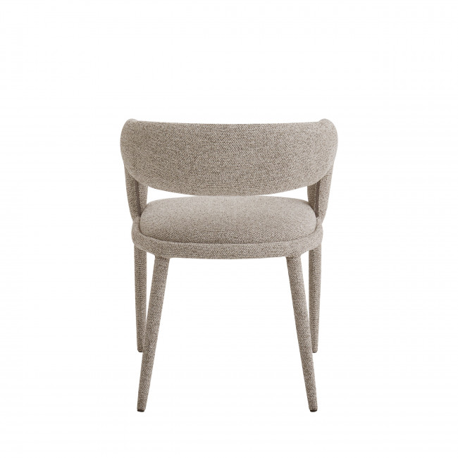 Romy - Lot de 2 fauteuils de table en tissu