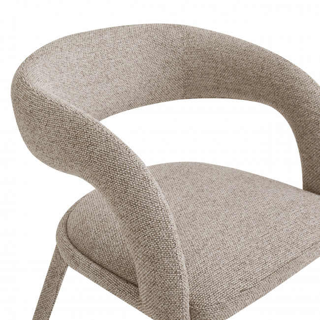 Romy - Lot de 2 fauteuils de table en tissu