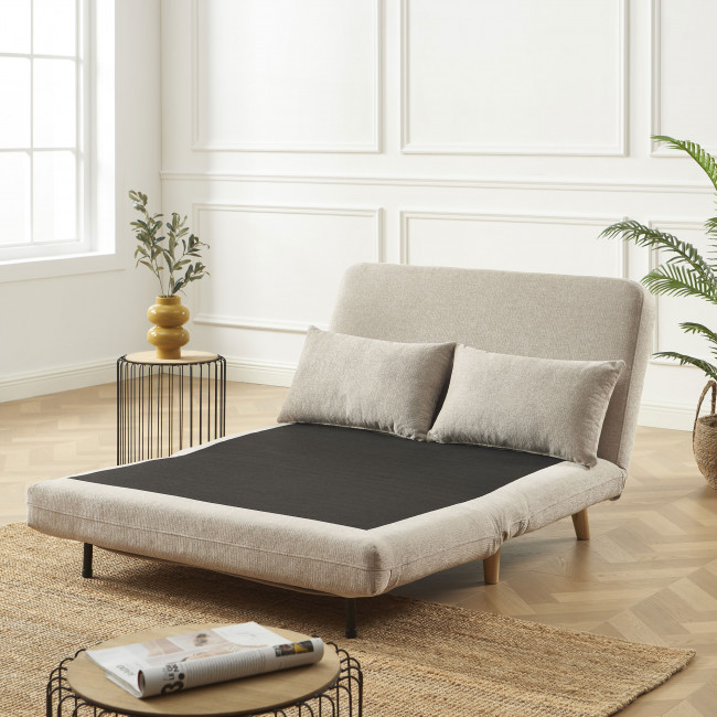 Nella - Canapé convertible 2 places en tissu
