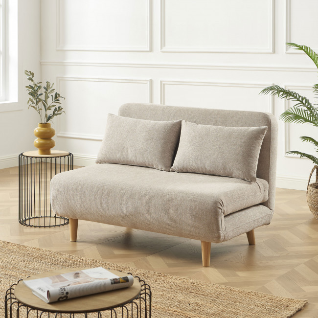 Nella - Canapé convertible 2 places en tissu