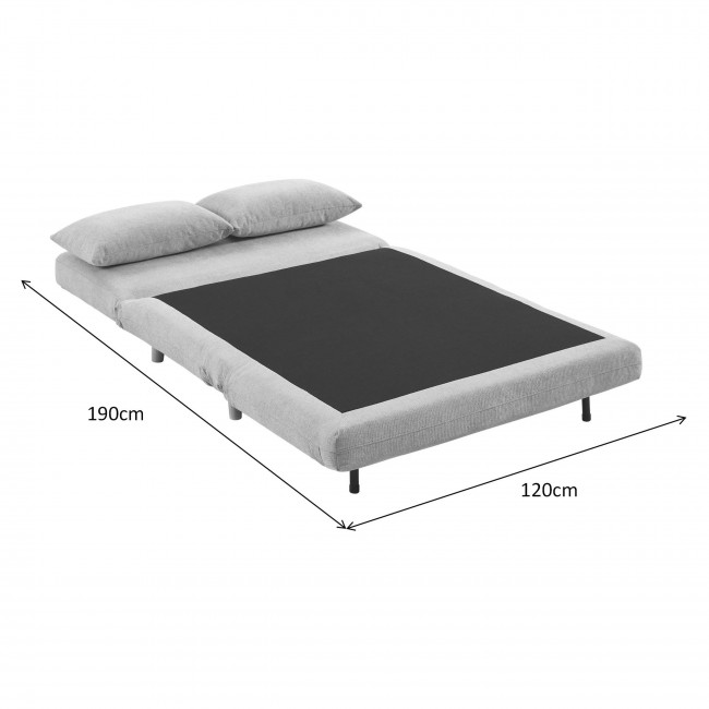 Nella - Canapé convertible 2 places en tissu