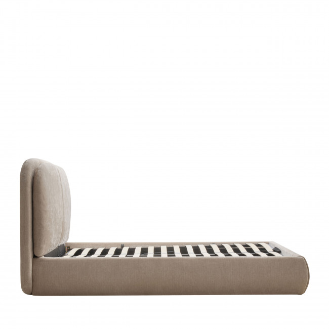 Claudie - Lit coffre en tissu 160x200cm