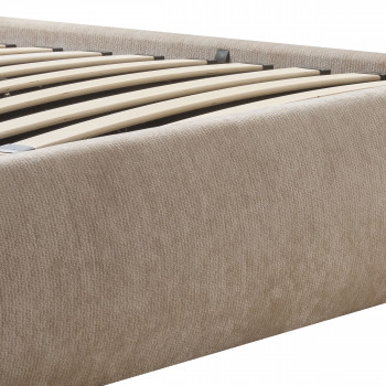 Claudie - Lit coffre en tissu 160x200cm