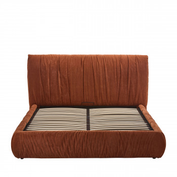 Livia - Lit coffre en tissu 160x200cm