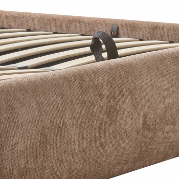 Claudie - Lit coffre en tissu 160x200cm