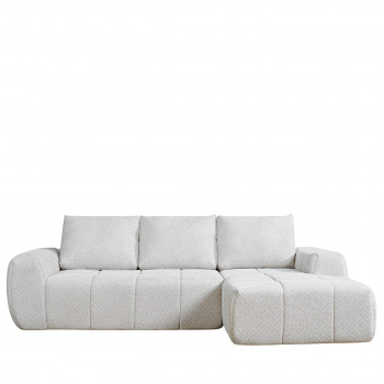 Louis - Canapé d'angle droit en tissu