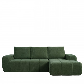 Louis - Canapé d'angle droit en tissu