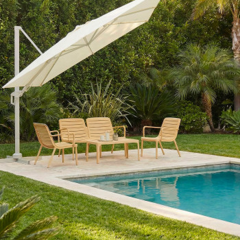 Moro - Salon de jardin 4 personnes en résine