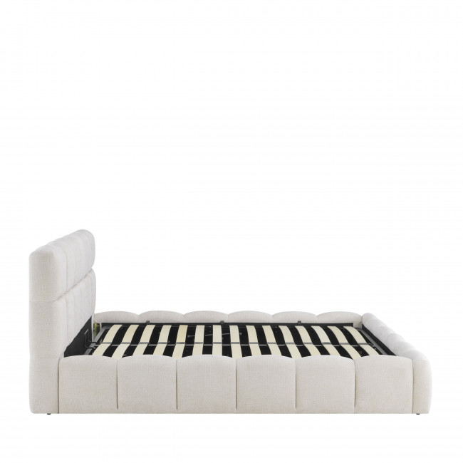 Romy - Lit coffre en tissu 160x200cm