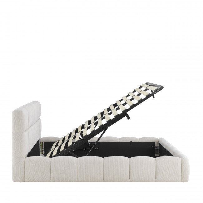 Romy - Lit coffre en tissu 160x200cm
